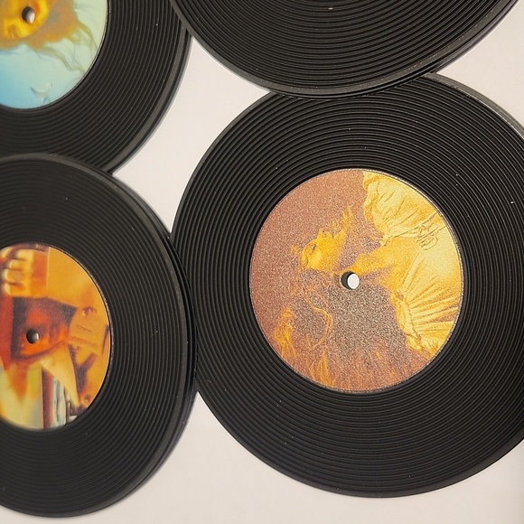 Taylor Swift Rubber Record Coasters set of 4 - Picture 3 of 4